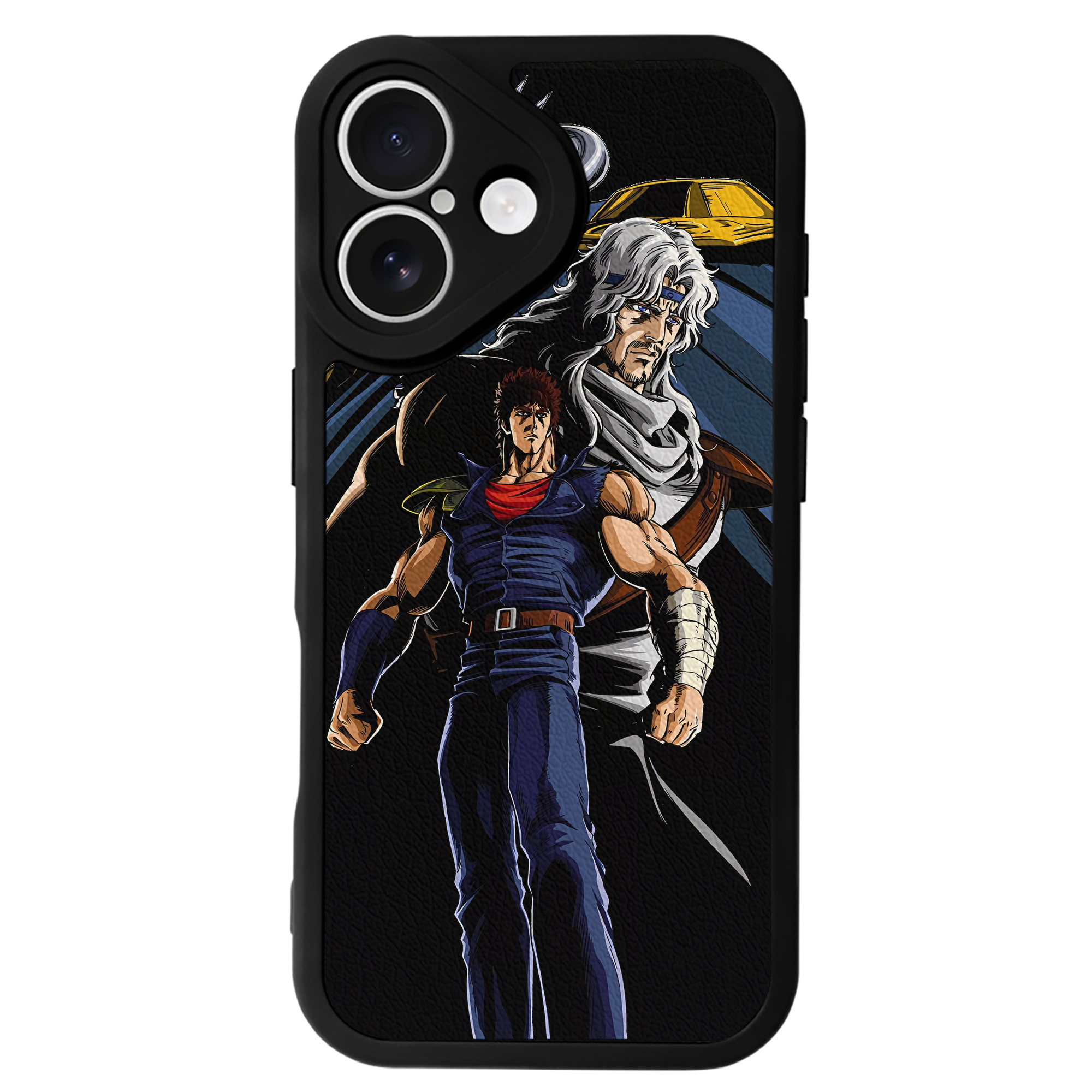 （画像用） 北斗の拳 Fist of the North Star 【iPhone 16シリーズ対応】シリコンスマホケース（レザー調） 材質：シリコン